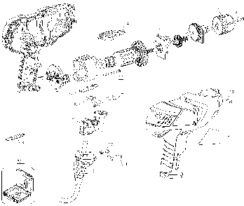 Exploded Diagram A Diagram and Parts List for DR250-CACT Type 1 Black and Decker Drill